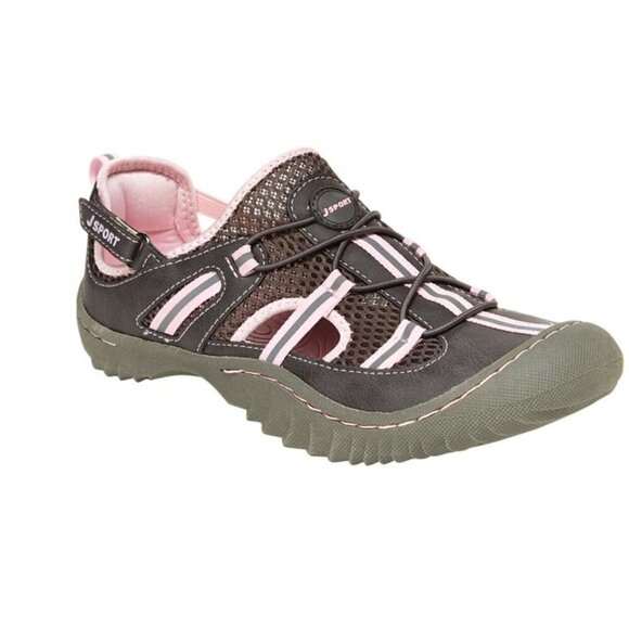 Jambu JSport Bleeker Slip On Charcoal/Pink Vintage Vegan Leather/Mesh 6.5 M - Picture 1 of 14